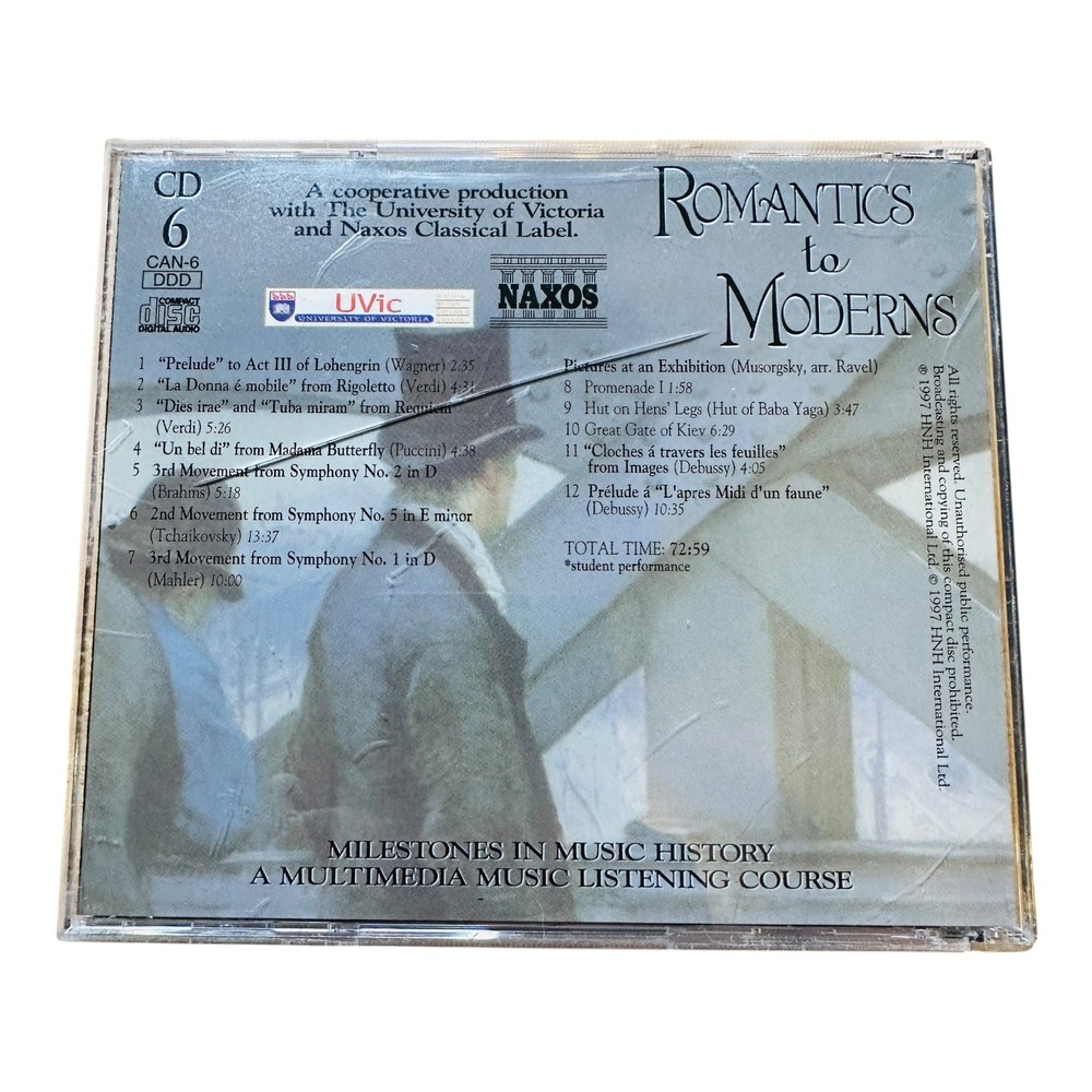 Romantics to Moderns CD Multimedia Music Listening Course Classical CD6 - Picture 2 of 2